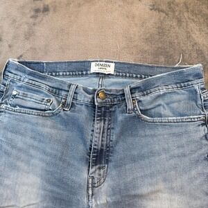 Denizen Levi's 208 Regular Taper Jeans Light Wash Denim Mens 34x32 Distressed